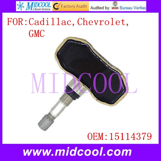 Датчик давления в шинах TPMS используется OE NO. Для Cadillac Chevrolet GMC 15114379