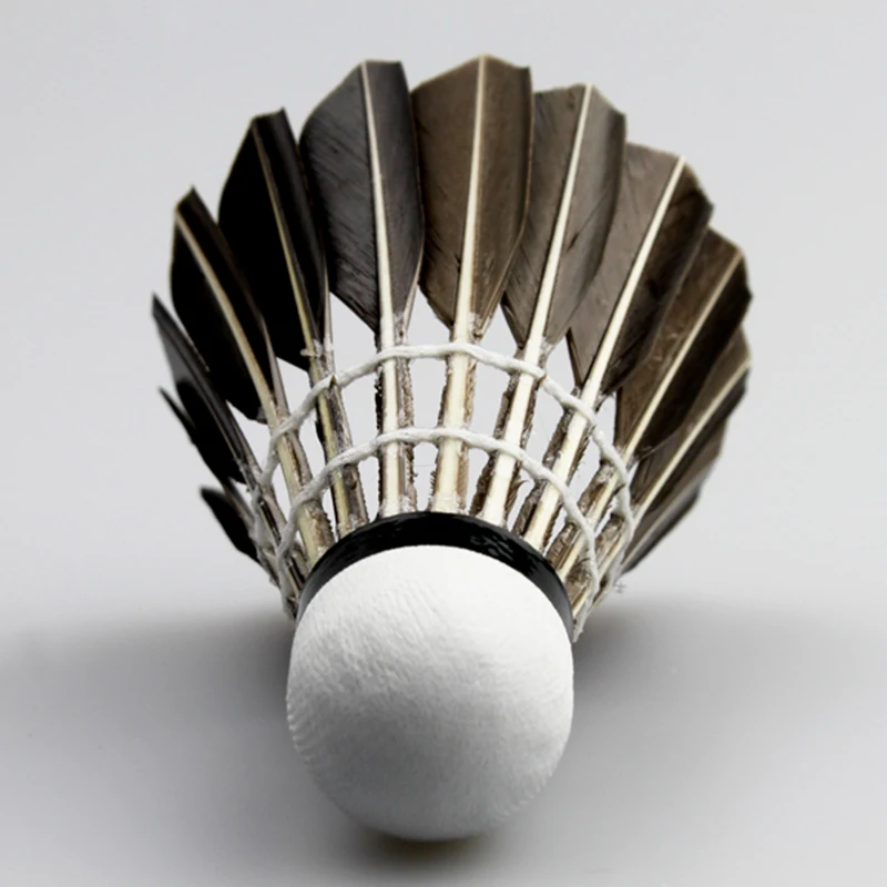 Супер прочность Волан KUNLI 09 гусиный большой широкий перо бадминтон волан для