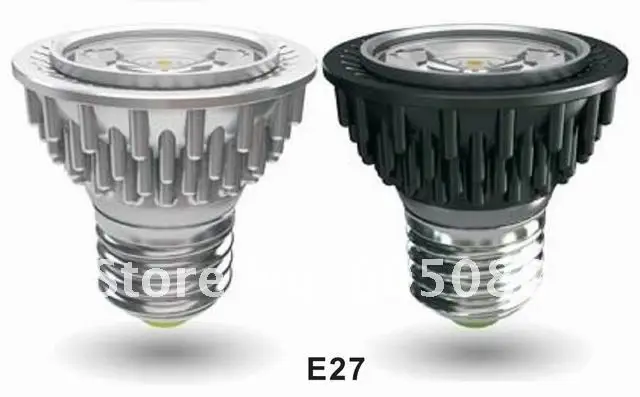 patent design! 3535 SMD LED spot light 5W ,black&silver shell color, AC100-240v/50-60Hz ,GU10/E27 base,10pcs/lot promotion!