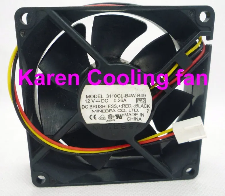 НМБ 8 см 3110GL-B4W-B49 8025 dc12v 0.26a Вентилятор охлаждения