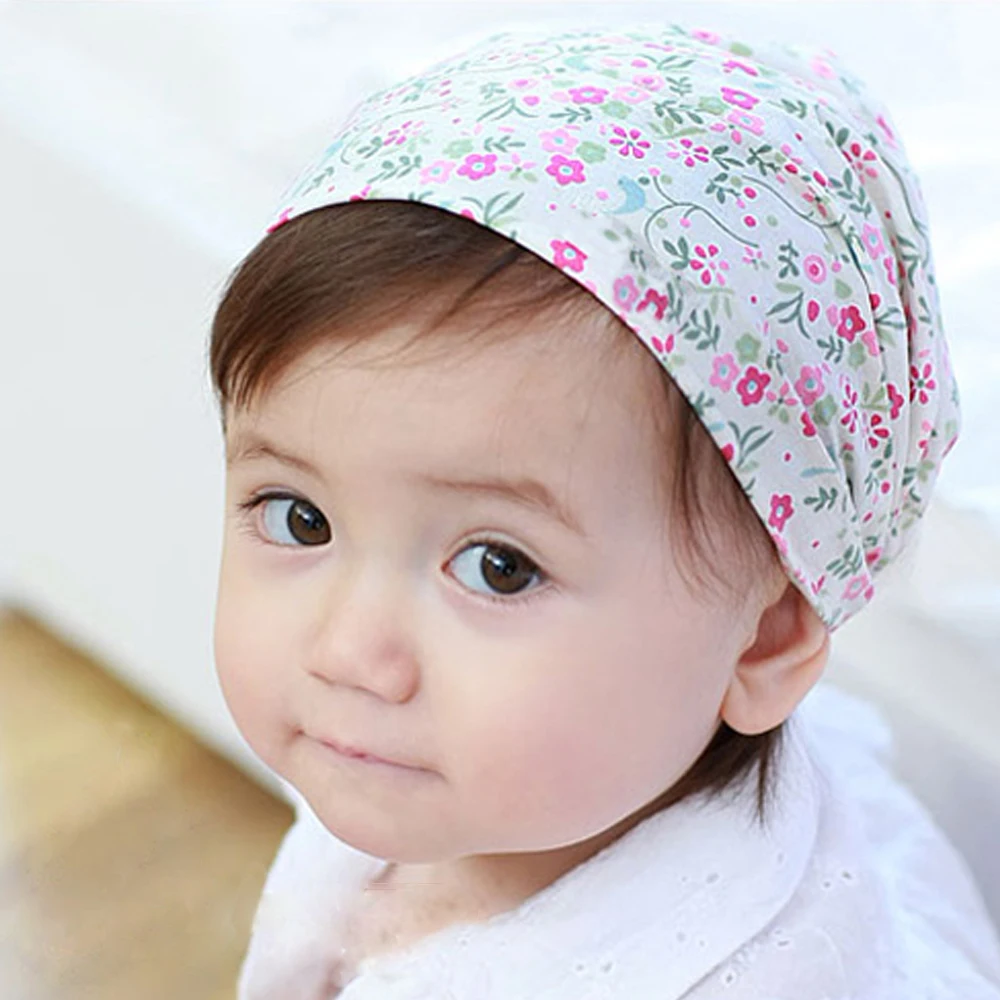 Foulard A Imprime Floral Pour Enfants Bandeau Oreilles De Lapin Couvre Chef Pour Filles Aliexpress