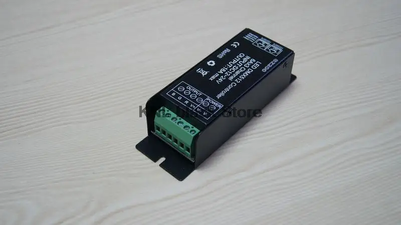 RGB Led DMX512 декодер с 20key RF пульт дистанционного управления, DC12-24V 6A* 3 канала