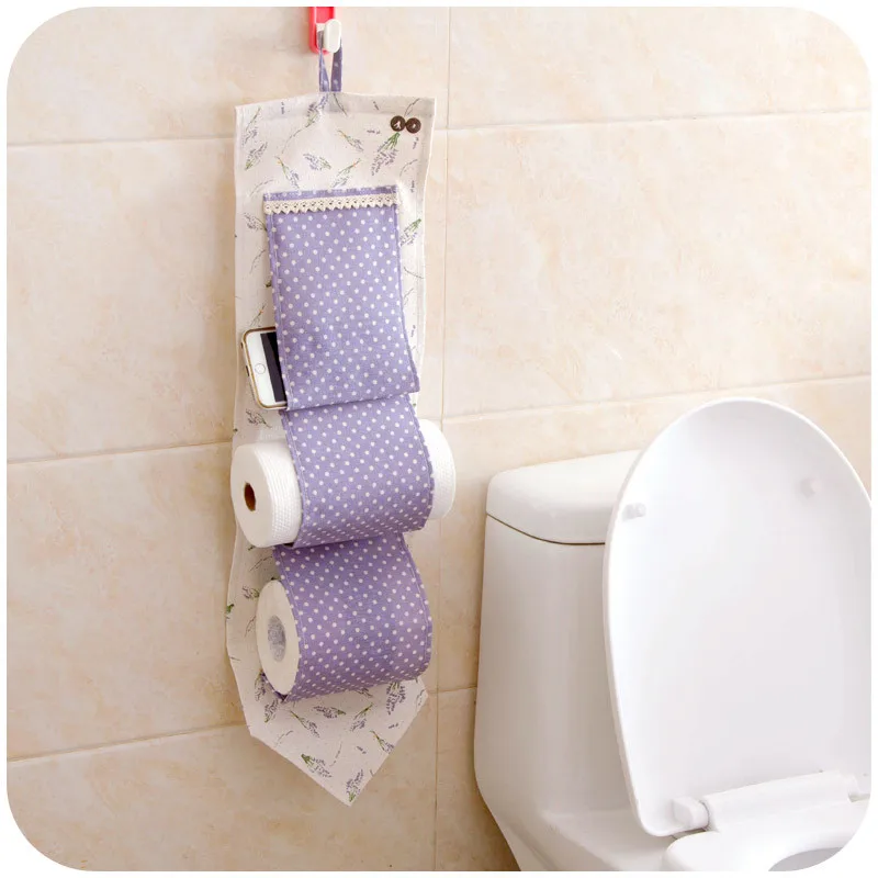 75*20 см Фиолетовый Точка Мешок Хранения Для Кухни Туалете Туалетная Бумага