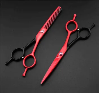 

5.5 inch double color hair grooming scissor set for sale