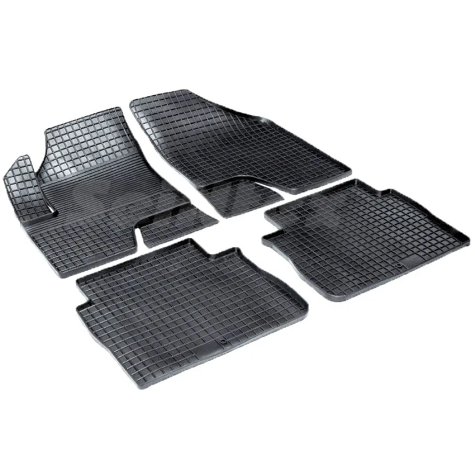 Rubber grid floor mats for Hyundai Santa Fe II 2006 2007 2008 2009
