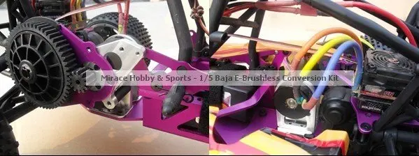 1/5 scale HPI/KM baja Electric Brushless Conversion kit, E-Baja Conversion Kit with 150A two way ESC and 580L size brushless m