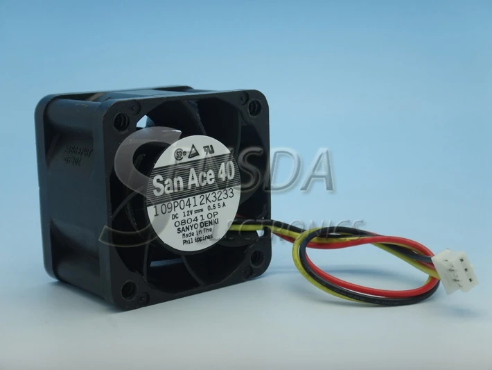 Для Sanyo 109P0412K3233 40*40*28 мм 12 В 0.55A 100405F 1U сервер инвертор Вентилятор охлаждения 109P0412