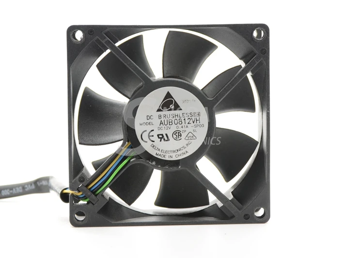 Для delta AUB0812VH 8 см 80 мм 8025 8*8*2,5 см 80*80*25 мм 12V 0.41A поддержка 4-проводных Pwm контроль температуры вентилятор
