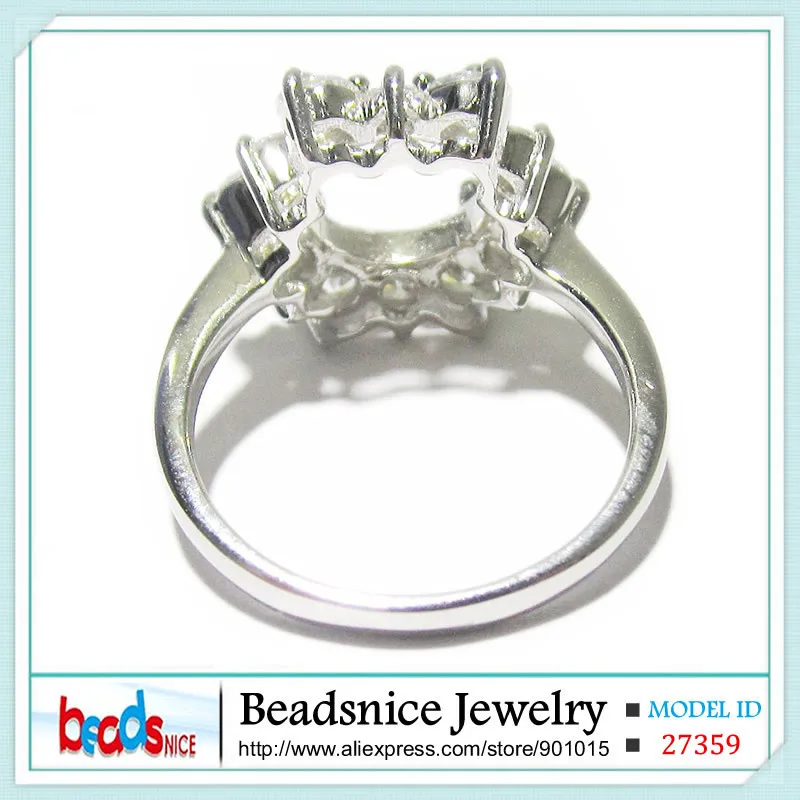 Beadsnice ID27359 серебряное ювелирное изделие из стерлингового серебра кольцо кольца поделки полукрепление кольцо s круглый