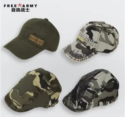 Мужская шляпа в стиле милитари Повседневная большая камуфляжная хип хоп