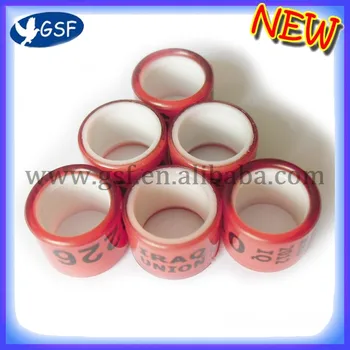 

Colorful plastic pigeon bird foot ring with personal drawing wholesale
