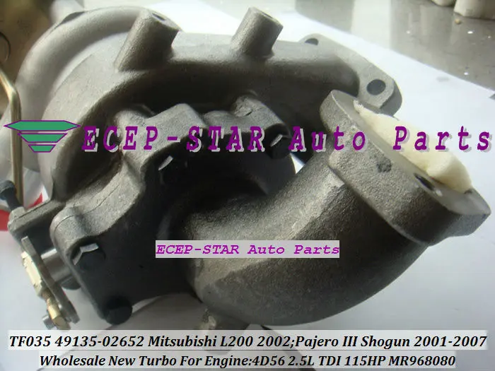 TF035 49135-02652 MR968080 Turbo Turbocharger For Mitsubishi L200 2002 Pajero III Shogun 2001-2007 115HP 4D56 2.5L TDI (5)