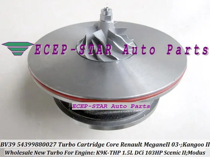 KP39 54399880027 54399700027 Turbo CHRA Cartridge Turbocharger Core Renault Megane II 2003- Kangoo II Scenic II Modus K9K-THP 1.5L DCi 103HP (4)