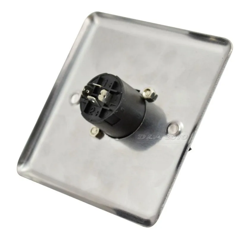 Xlr Speakon 4 4-полюсный женский стерео-разъем из нержавеющей стали уолл