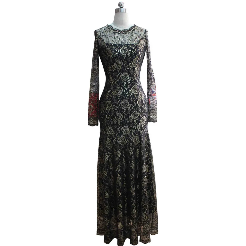 Vestidos para madrinhas элегантное кружевное платье с длинными рукавами для выпускного вечера женское макси на заказ вечернее платье платья для матери невесты