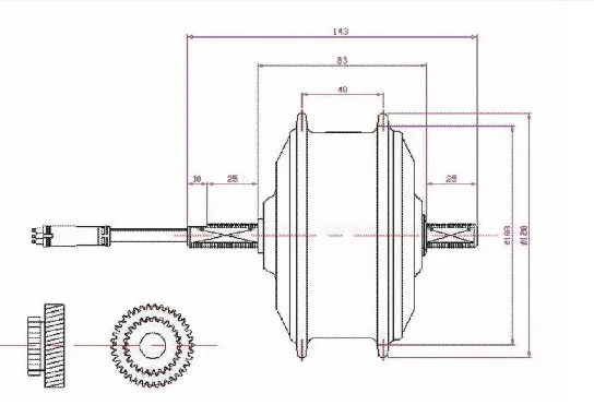 Супер SaleOR01J1 24V160RPM 83 мм передний мини Бесщеточный HallessDC мотор