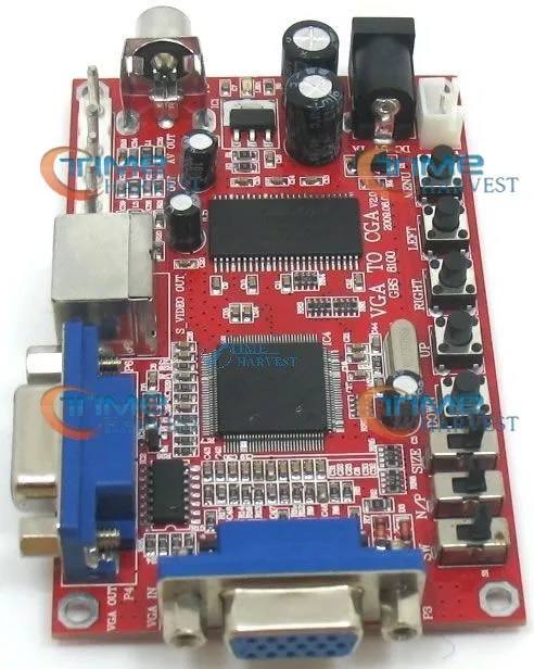 VGA к CGA CVBS S-VIDEO Конвертер доска видео доска аркадная машина запчасти игровой автомат аксессуар