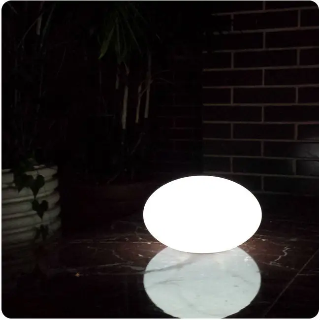D27 * H17cm светодиодный камень круглый шар для домашнего декора светодиодный Ночные огни с 16 изменение цвета и пульт дистанционного