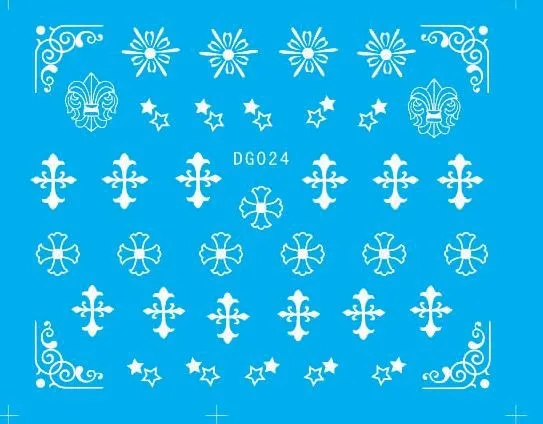 DG светящиеся в ночное время 20 листов/партия смешанные DG023-033 серии переводные наклейки для воды