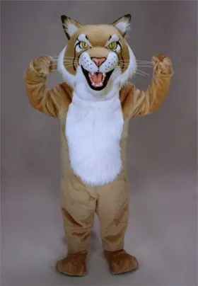 Профессиональный Tan bobcat Маскоты костюм весело, здорово Cosply Костюмы для Хэллоуина для отдыха и вечеринок Карнавальная празднование sw614