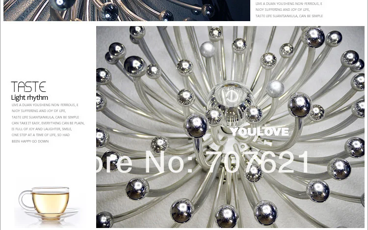 Современный Спутник Pistillo Потолочные светильники Светильник цветы домашние кровать гостиная освещения столовая кафе лампы D62cm