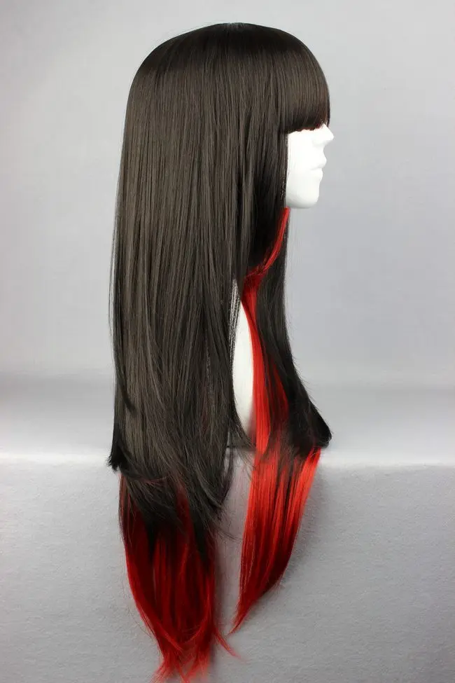 MCOSER 70 см длинные прямые волосы смешанный цвет парик Синтетический Высокая температура волокна волос