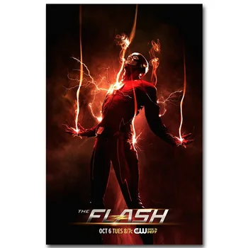 

The Flash Superheroes Art Silk Fabric Poster Print TV Series Picture for Living Room Wall Decoration 13x20 inch 009