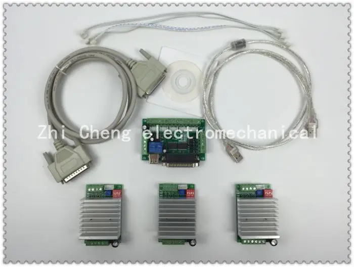 CNC маршрутизатор 3 оси комплект TB6600 шаговый двигатель драйвер контроллер 4.5A mach3 +