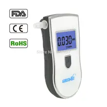 Прямая Высокоточный цифровой тестер на алкоголь Алкотестер alcometer Алкотестер с 5 мундштук