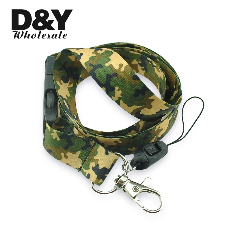 U.S Army Camo Military Lanyard ID Badge Key Holder