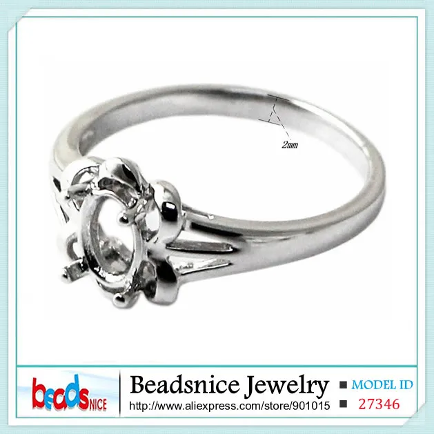 Beadsnice ID27346 новое Серебро 925 полукрепление Кольца Настройки ювелирных изделий diy уникальные кольца для женщин ювелирных изделий ручной работы
