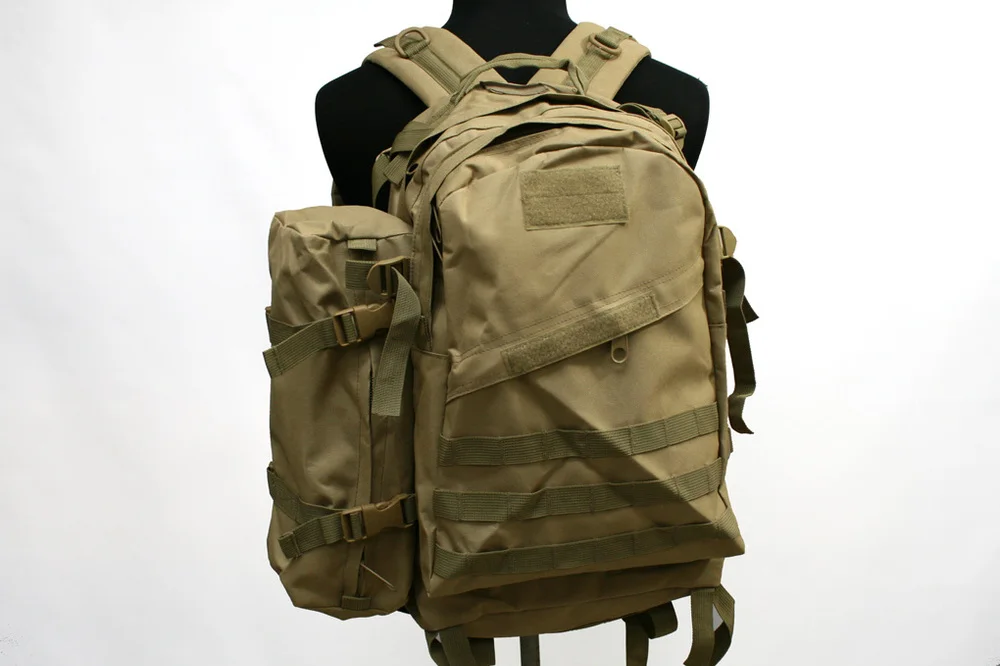 USMC Открытый военный тактический рюкзак 3D+ 1 штурмовой рюкзак сумка Песок [CG-03-SD]