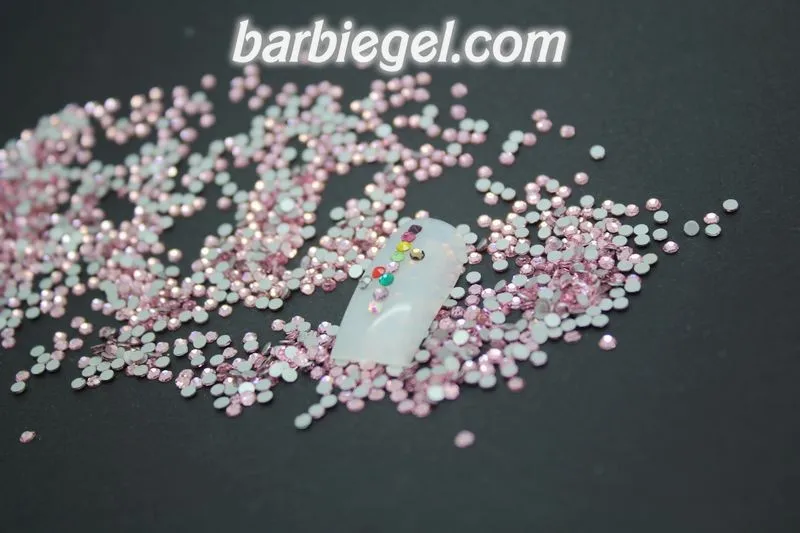 Блестящий SS3 SS4 SS5 SS6 SS8 SS10 SS12 SS16 SS20 Б ез исправлений розовый цвет DIY 3d-украшения для ногтей Flatback Аксессуары из стразов