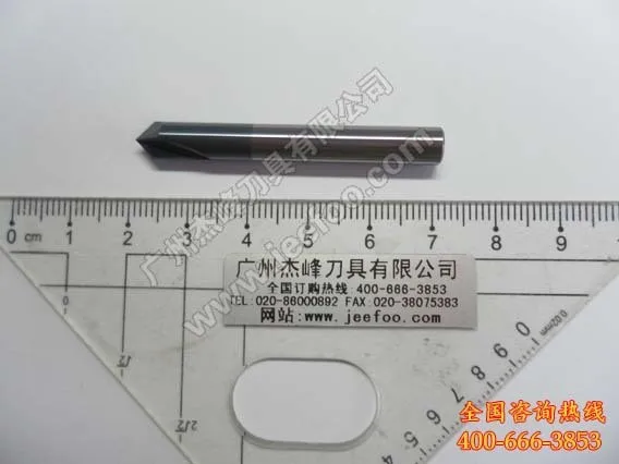 Покрытие два спиральных резака с углом, ЧПУ фрезы endmill Размер 6*45