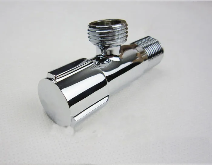 Запчасти для смесителей 1/2 "x 1/2" Хром Латунь Ванная комната угол Клапан заполнения Треугольники Клапан Туалетная вода остановить Клапан hj-612l