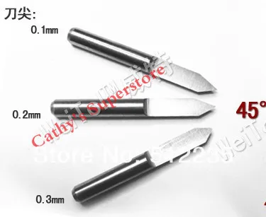 Вольфрамовая сталь импорт 4 мм хвостовик, плоское дно CNC Маршрутизатор Инструменты, режущие биты, Резьба Инструменты, V Форма Гравировальный Бит