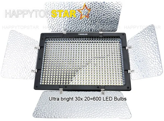 Профессиональный высококачественный фото свет YongNuo бренд 600LED видео свет для камеры видеокамеры Видео Canon Nikon sony Panasonic Pentax и т. Д