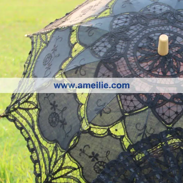 A0101 Black parasol and fan-b