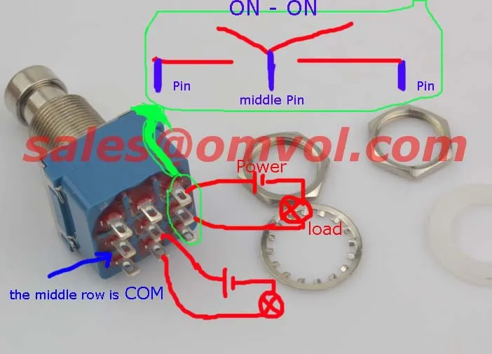3PDT Stomp педаль переключатель True Bypass для полнотонового переключателя