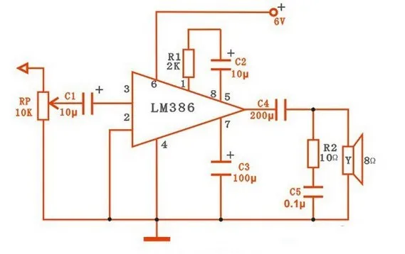 10pcx моно LM386 Мощность Усилители домашние комплект модуль