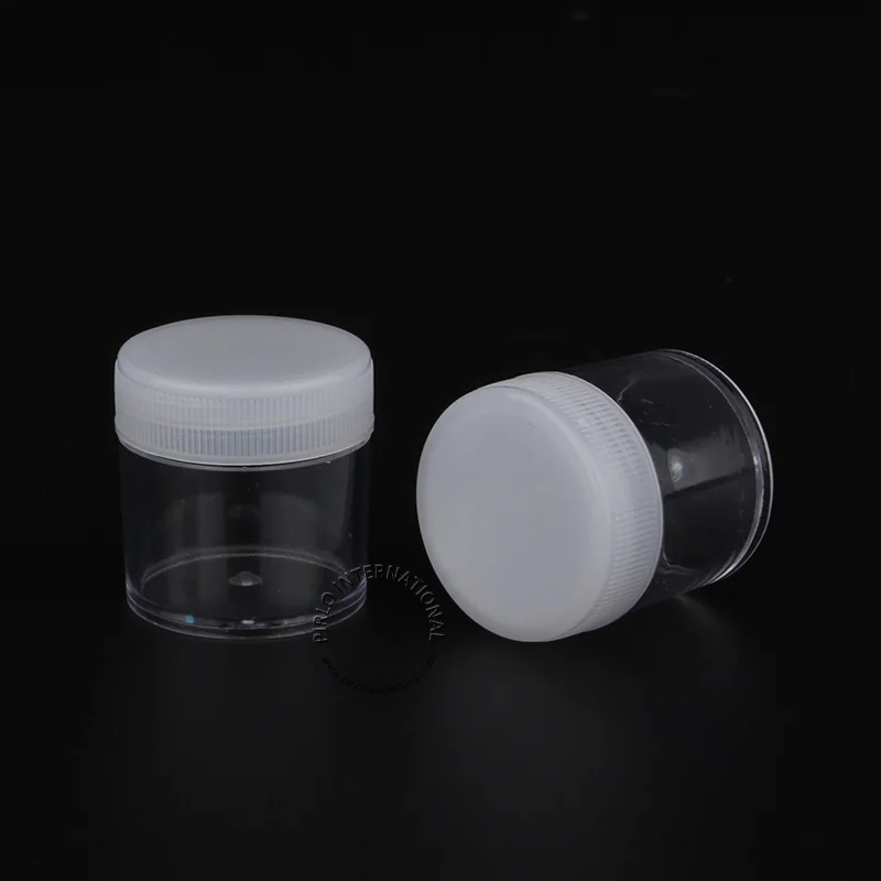 100 x 7g Empty Small Plastic Cream Jar, 7ml Cosmetic Containers For Ointment, Mini Storage Box