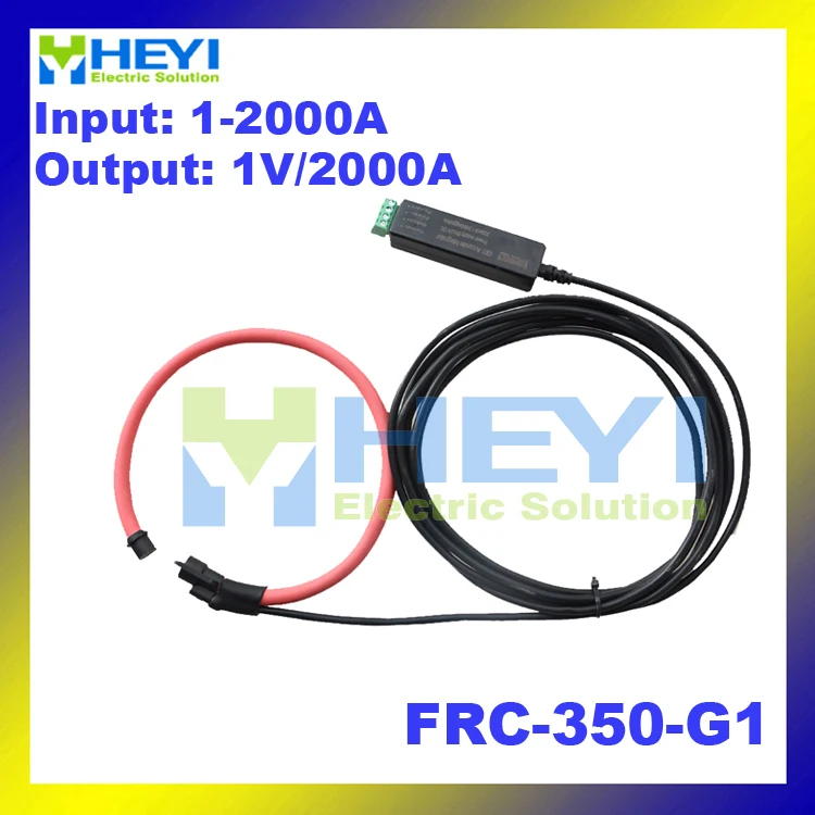 Red color Clamp-on designed instrument Rogowski Coil Input : 1~2000A Output : 1V flexible rogowski ct cope