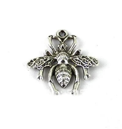 Бесплатная доставка 450 шт. тибетское серебро Цвет паук очарование a13965