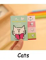 Cats Блокнот Kawaii планировщик Стикеры школьные принадлежности канцелярские заметки Блокнот блокнот Сообщение Он papelaria filofax papel - Цвет: Cats