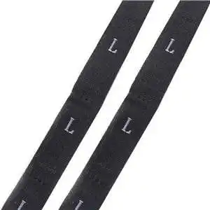 black L DoreenBeads размер этикетки одежда тканые бирки XS-2XL белый черный 32 мм(1 2/") x 12 мм(4/8") 1 рулон(около 400 шт - Цвет: black L