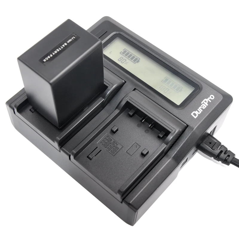 DuraPro 2 шт. 1200 мАч NP-FV50 NPFV50 NP FV50 Перезаряжаемые Батареи для камеры + двойной Быстрый Зарядное устройство для SONY FV50 HDR DCR DVD308 508 40