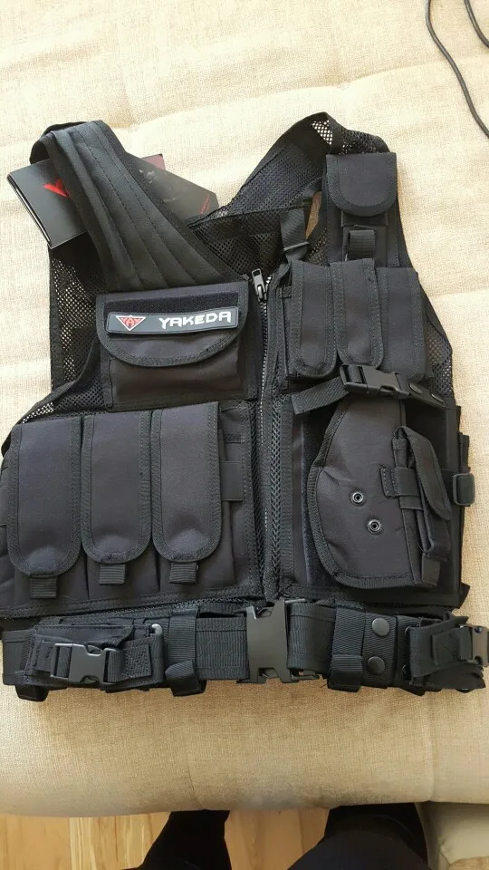 2017 Police MOLLE Gear Vest w/ Adjustable Waist and Shoulder NinjaReady