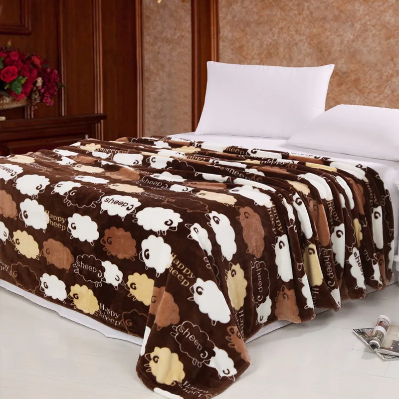 size 70x95cm color randomly send coral fleece velvet blanket bed full size blanket