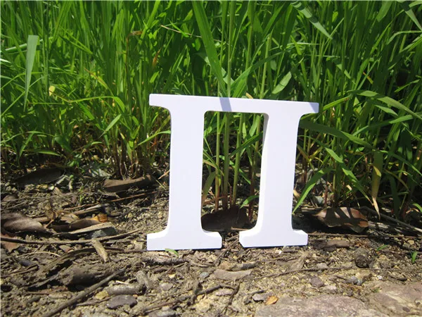15cm Russian Letter Высота 15 см русские буквы Алфавит домашний декор настенные наклейки деревянные белые буквы Алфавит свадьба день рождения - Цвет: 15cm Russian Letter