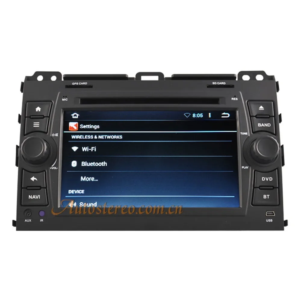 Discount Quad Core Android 5.1 6.0 7.1 Car DVD Player Radio For Land Cruiser Prado 2002-2008 Car Headunit GPS Navigation Stereo Sat Nav 3